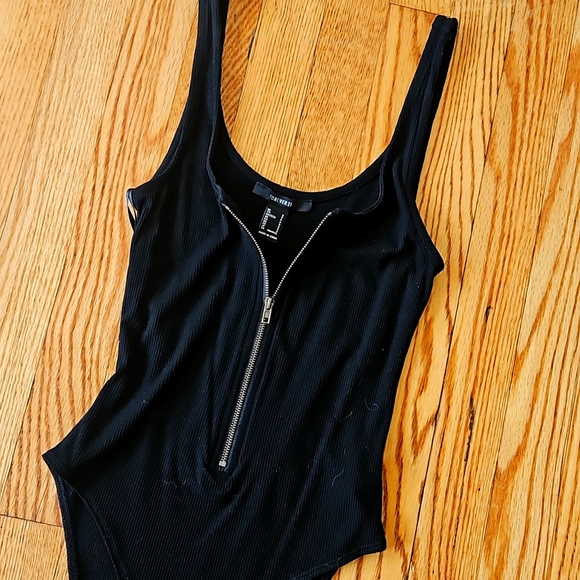 Forever 21 Tops - Zip up bodysuit